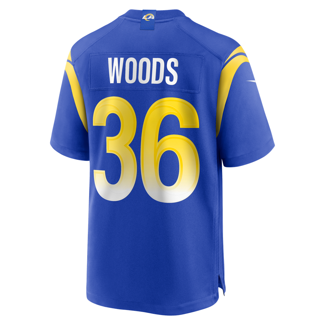 Los Angeles Rams Charles Woods Royal Game Jersey | NFL Football Jersey
