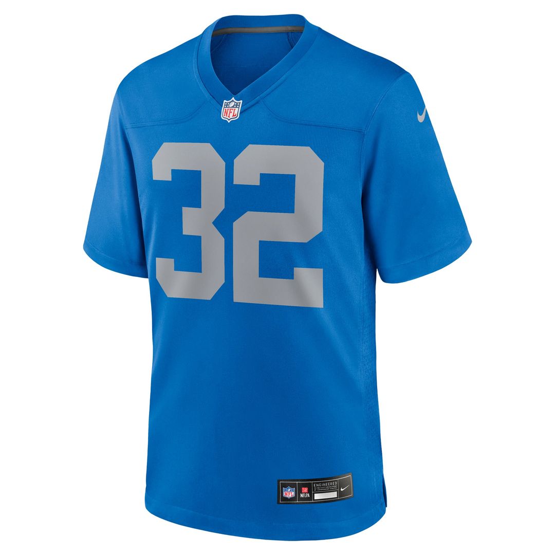 Detroit Lions Brian Branch Blue Alternate Game Jersey | NFL Football Jersey