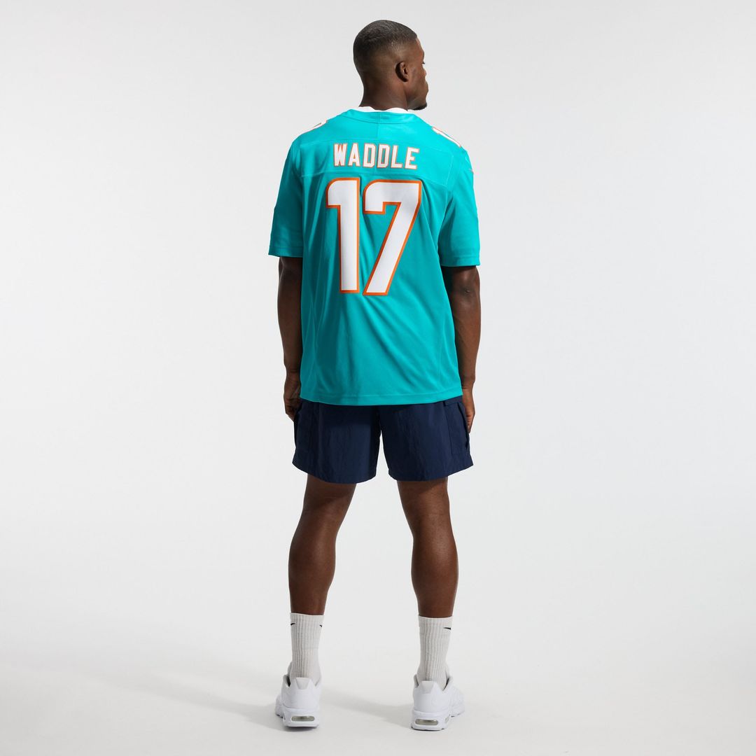 Miami Dolphins Jaylen Waddle Aqua Team Vapor F.U.S.E. Stitched Limited Jersey | NFL Football Jersey