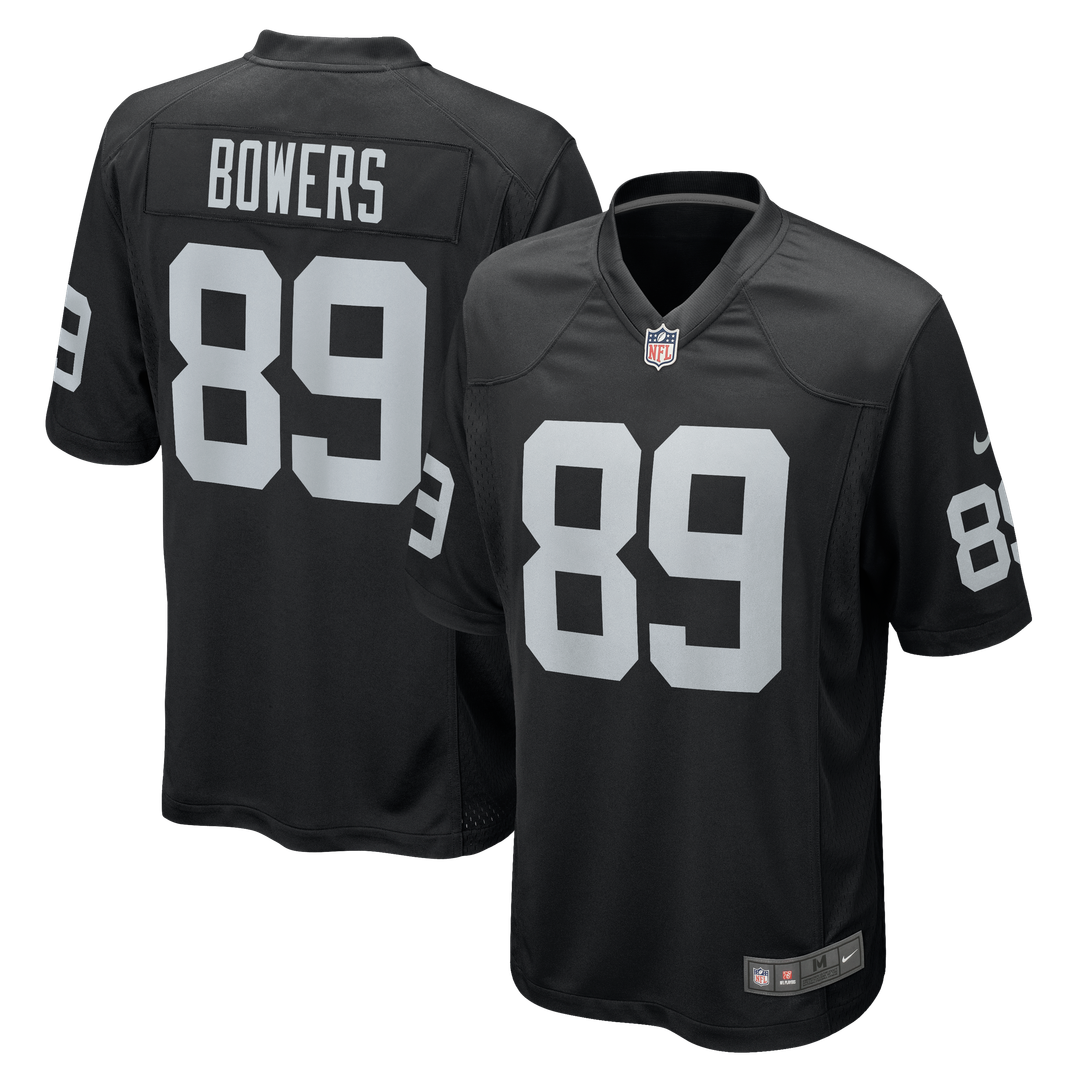 Las Vegas Raiders Brock Bowers Black Player Game Jersey | NFL Football Jersey
