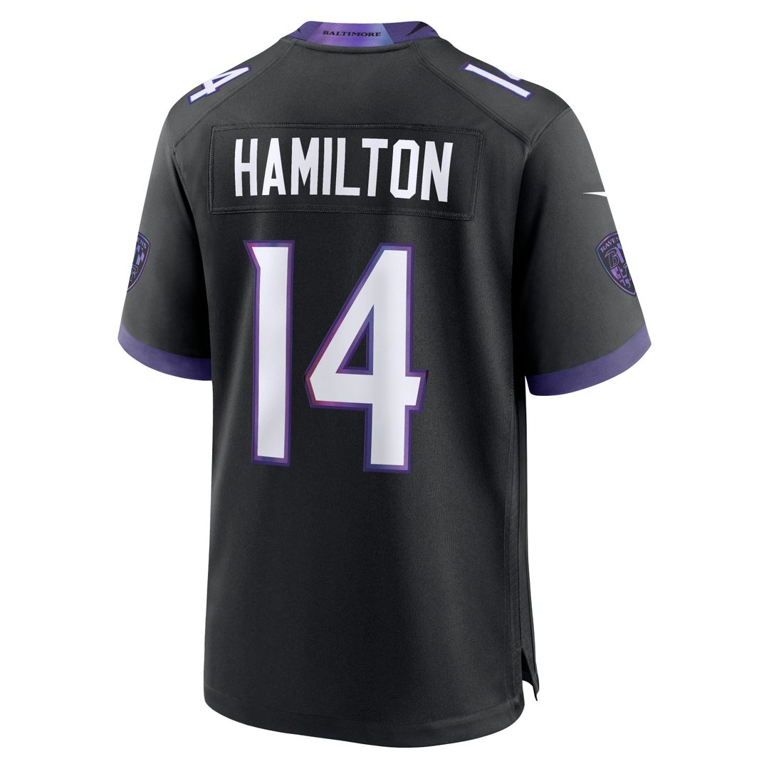 Baltimore Ravens Kyle Hamilton Black Alternate Game Jersey | NFL Football Jersey