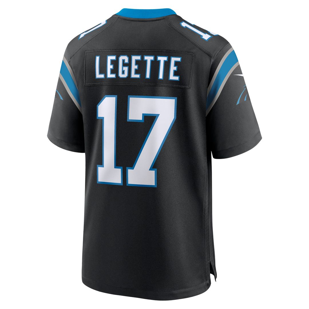 Carolina Panthers Xavier Legette Black Team Game Player Jersey | NFL Football Jersey