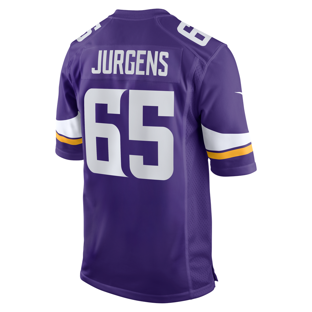 Minnesota Vikings Michael Jurgens Purple Game Jersey | NFL Football Jersey