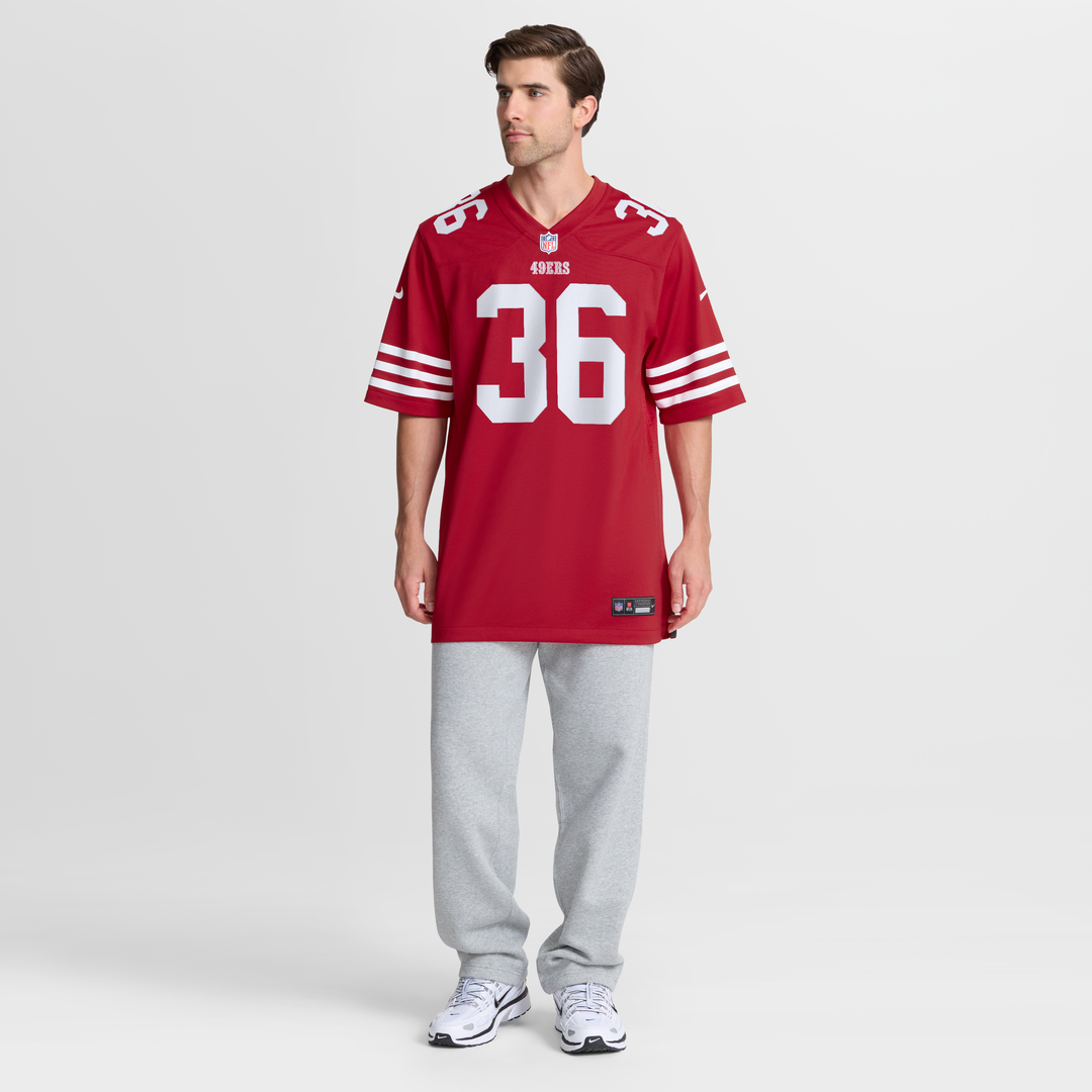 San Francisco 49ers Marques Sigle Scarlet Team Game Jersey | NFL Football Jersey