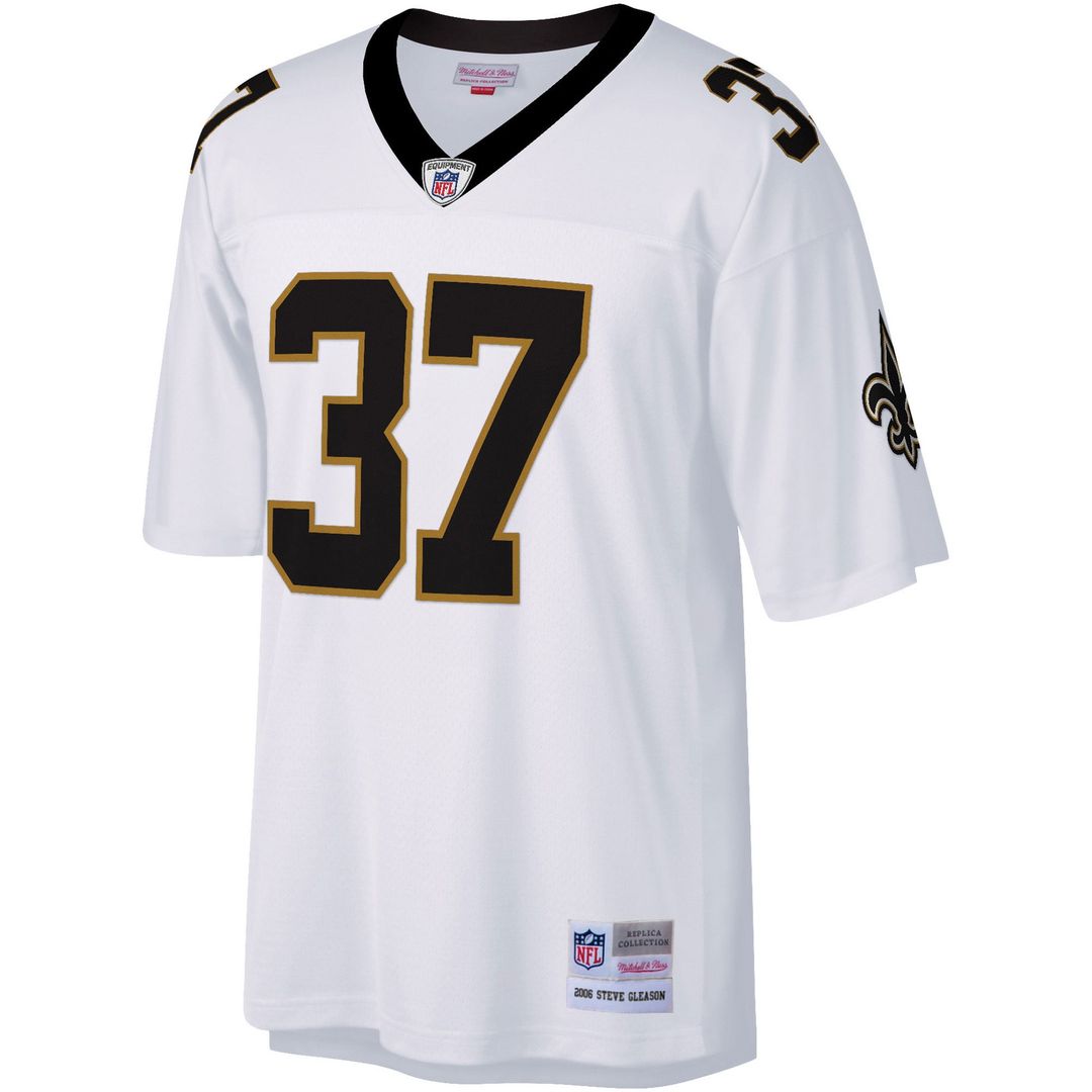 New Orleans Saints Steve Gleason White Big & Tall 2006 Retired Player Replica Jersey | NFL Football Jersey