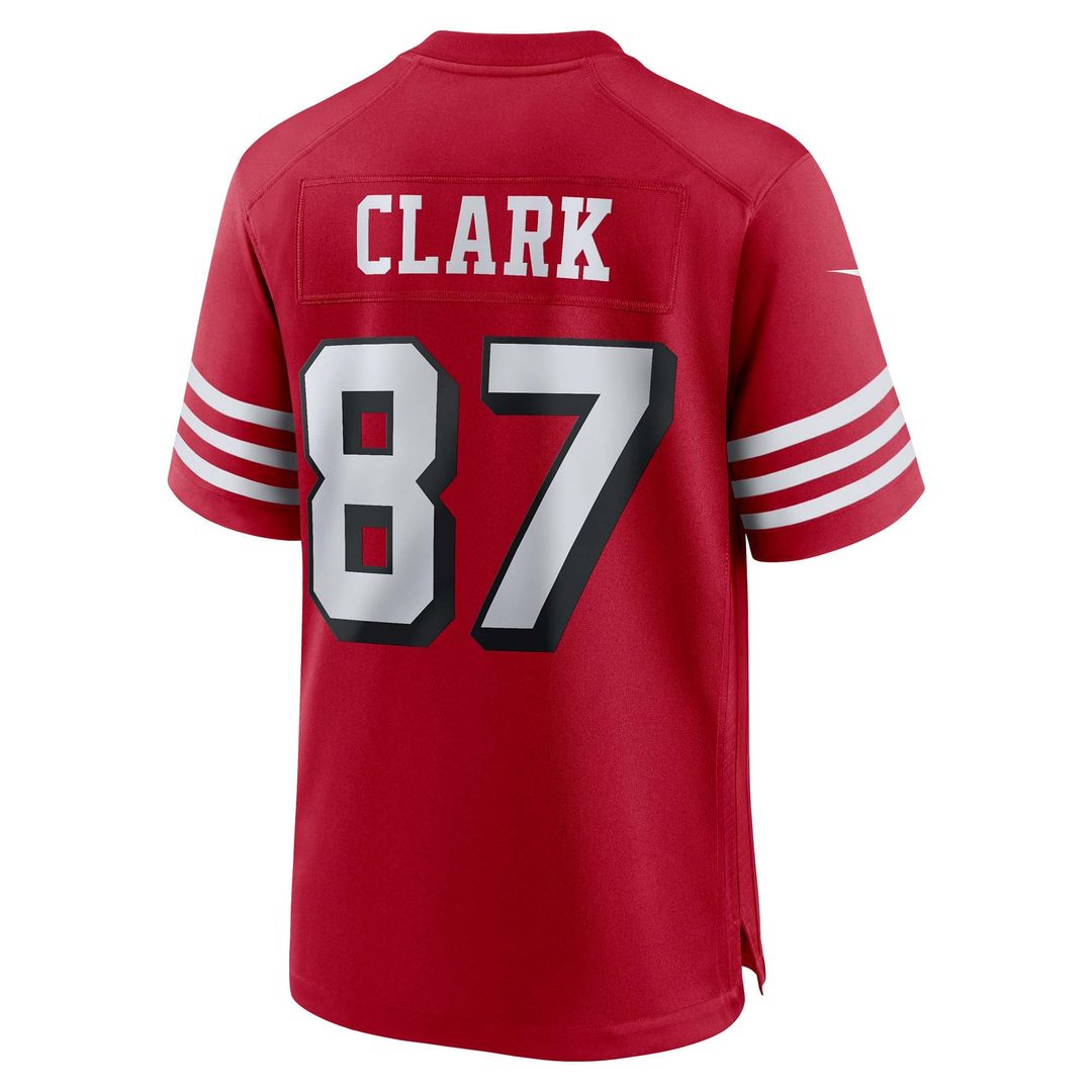 San Francisco 49ers Dwight Clark Scarlet Retired Player Alternate Game Jersey | NFL Football Jersey
