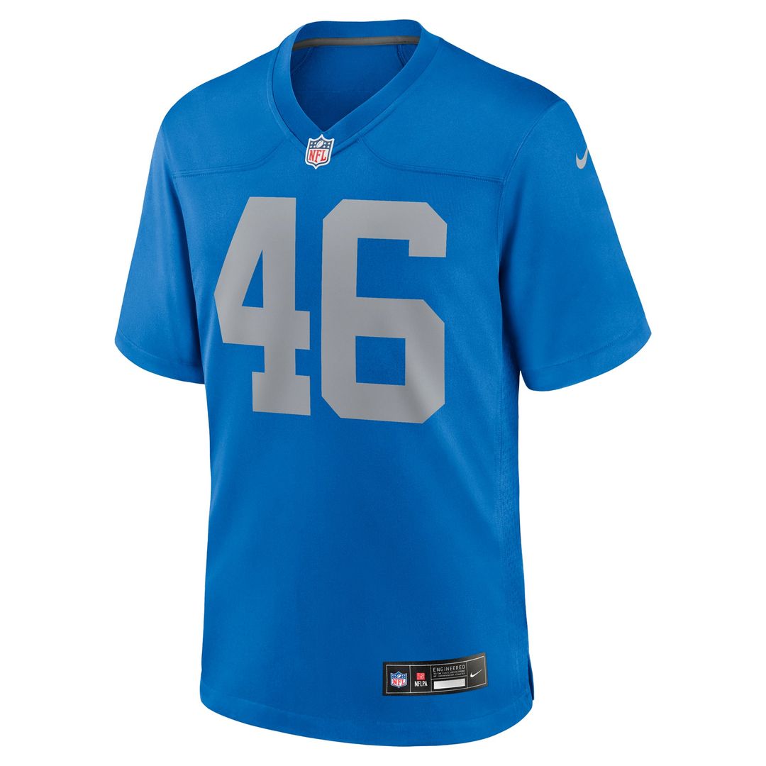 Detroit Lions Jack Campbell Blue Alternate Game Jersey | NFL Football Jersey