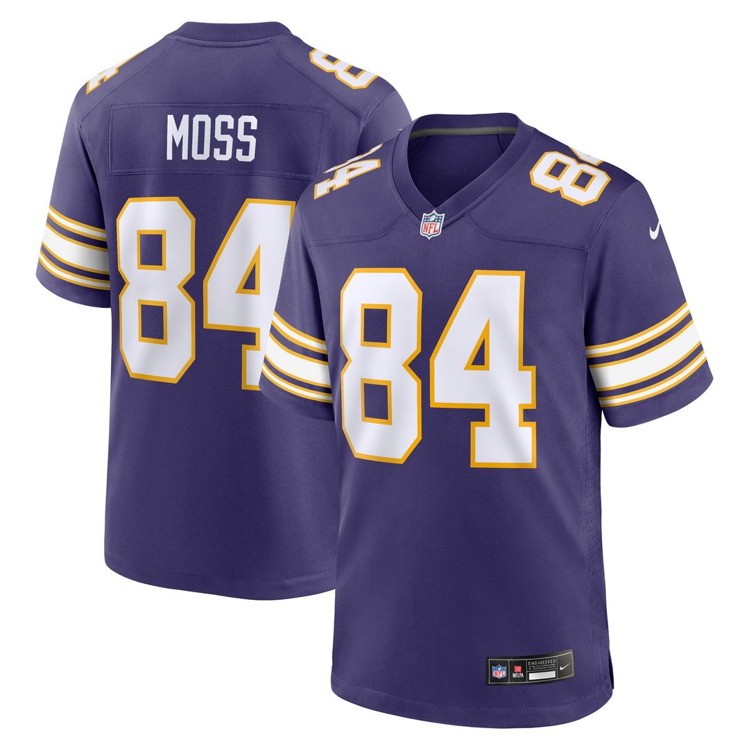 Minnesota Vikings Randy Moss White Alternate Retired Player Game Jersey | NFL Football Jersey