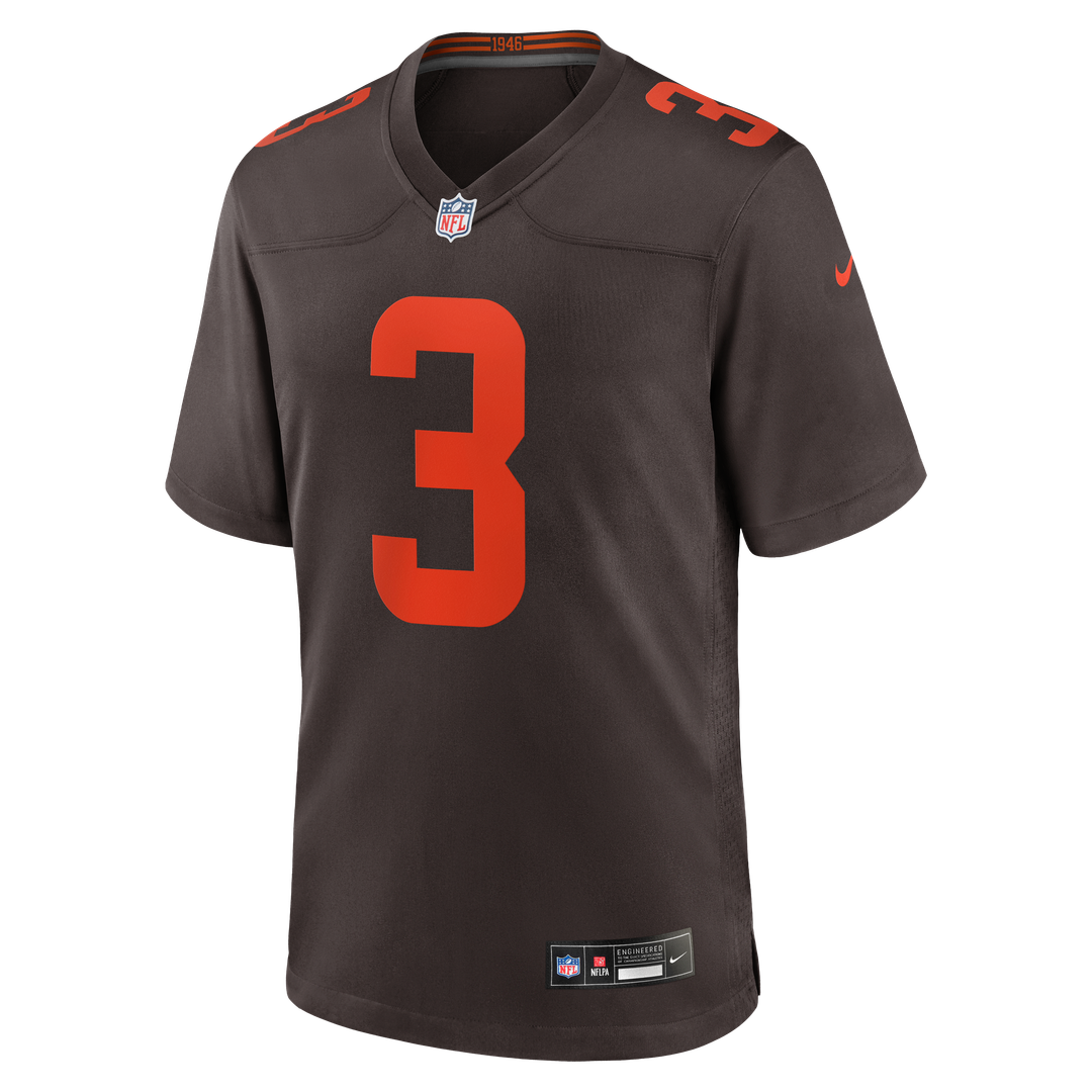 Cleveland Browns Jerry Jeudy Brown Alpha Dawg Game Jersey | NFL Football Jersey