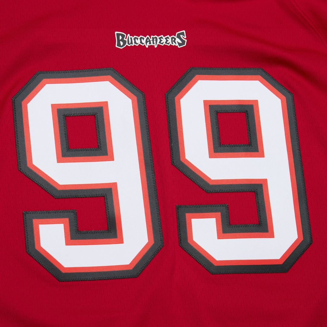 Tampa Bay Buccaneers Warren Sapp Red 2002 Legacy Replica Jersey | NFL Football Jersey