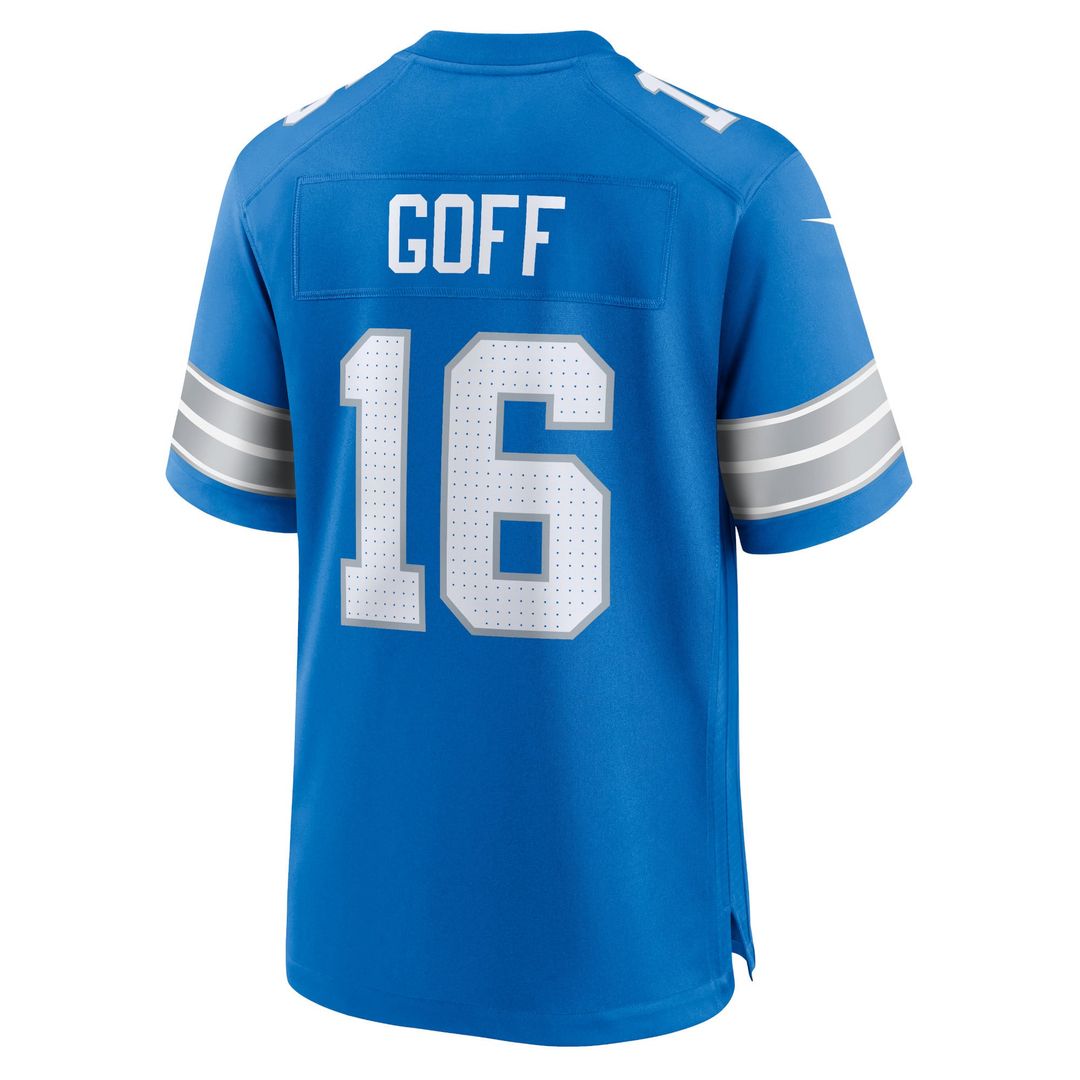 Detroit Lions Jared Goff Blue Game Jersey | NFL Football Jersey