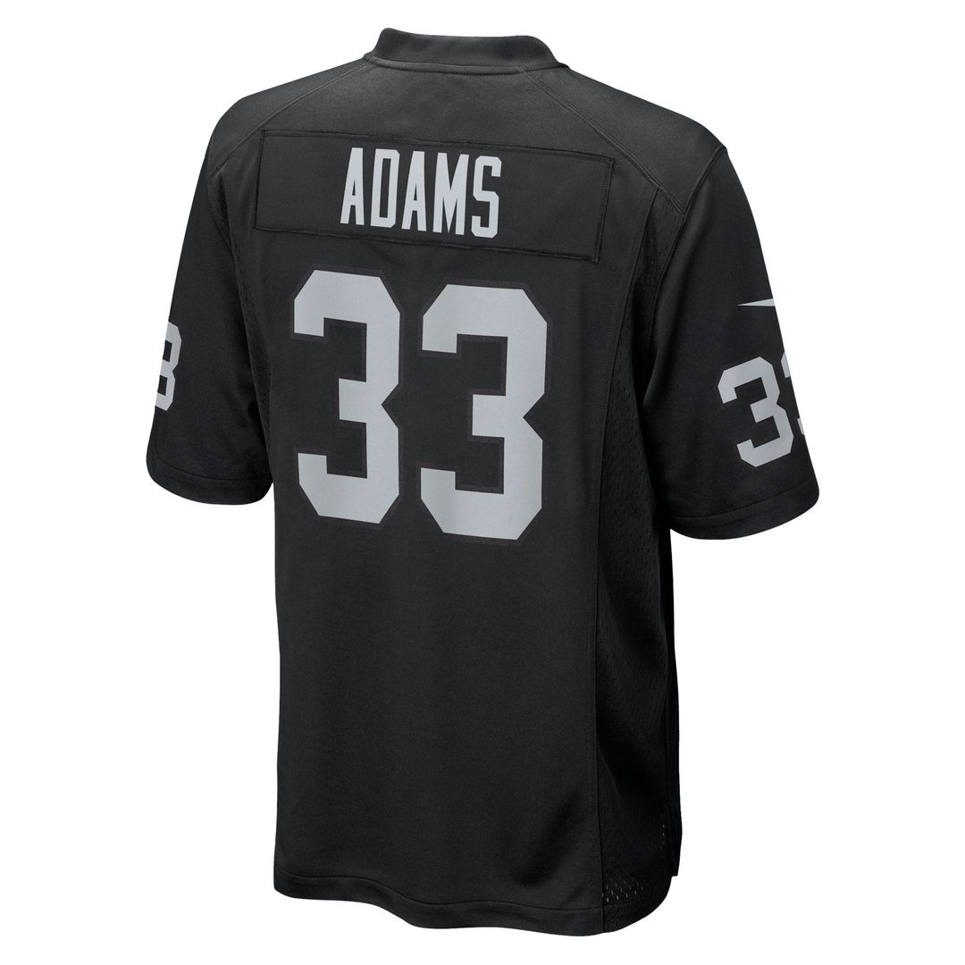 Las Vegas Raiders Jamal Adams Black Team Game Jersey | NFL Football Jersey
