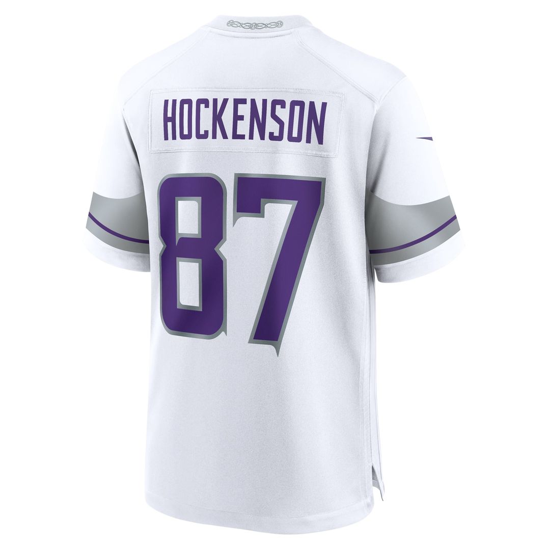 Minnesota Vikings T.J. Hockenson White Alternate Game Player Jersey | NFL Football Jersey