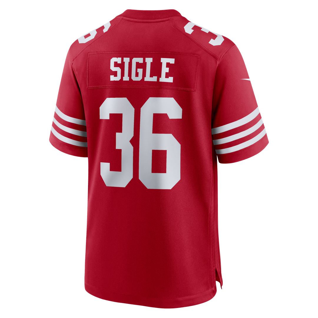 San Francisco 49ers Marques Sigle Scarlet Team Game Jersey | NFL Football Jersey