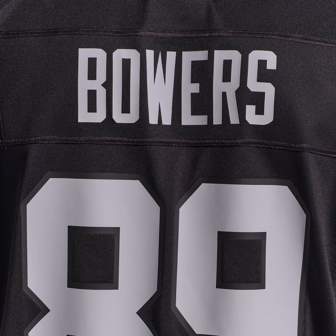Las Vegas Raiders Brock Bowers Black Player Game Jersey | NFL Football Jersey
