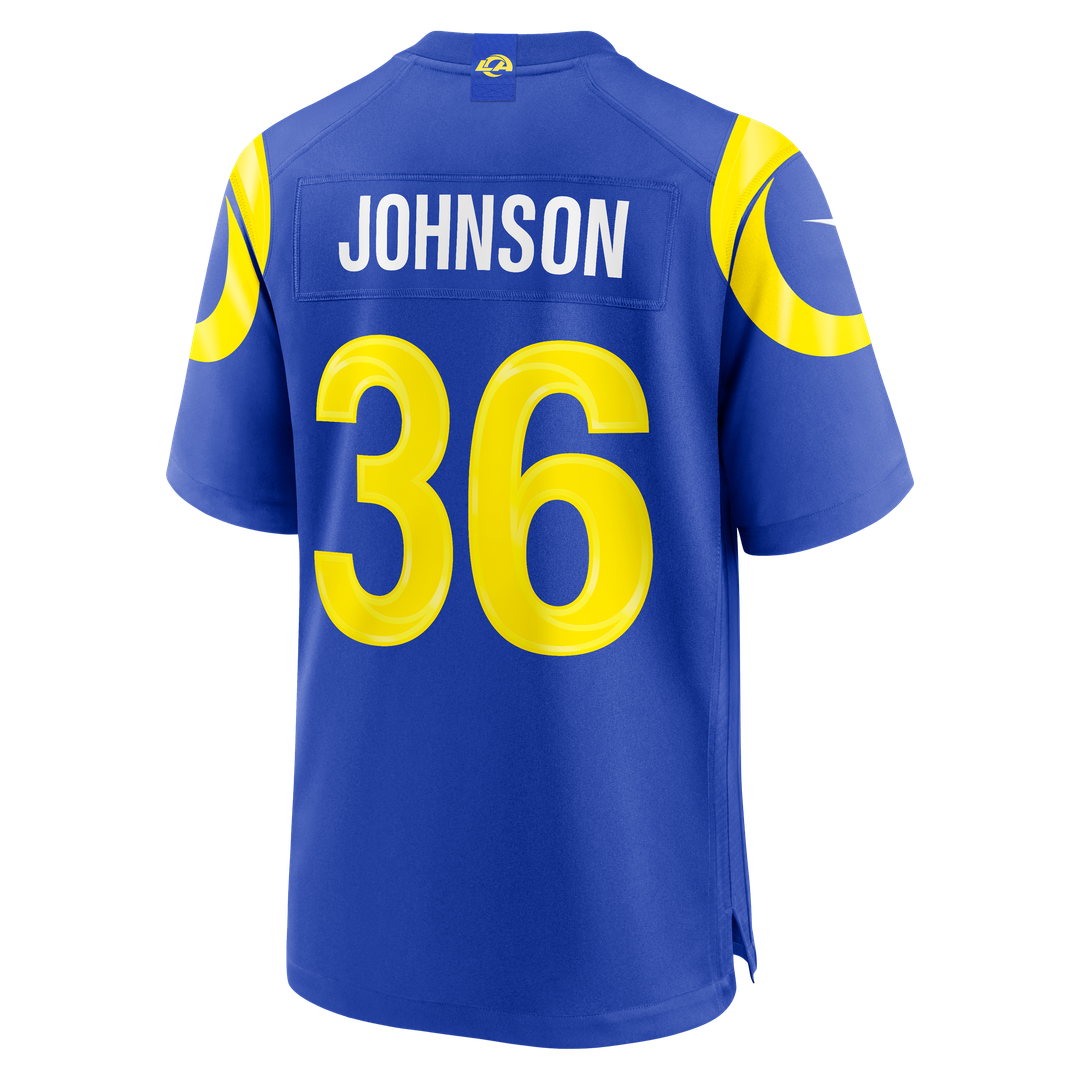 Los Angeles Rams Alex Johnson Royal Team Game Jersey | NFL Football Jersey
