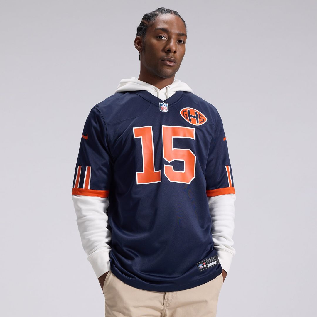 Chicago Bears Rome Odunze Navy 2026 Rivalries Collection Game Jersey | NFL Football Jersey