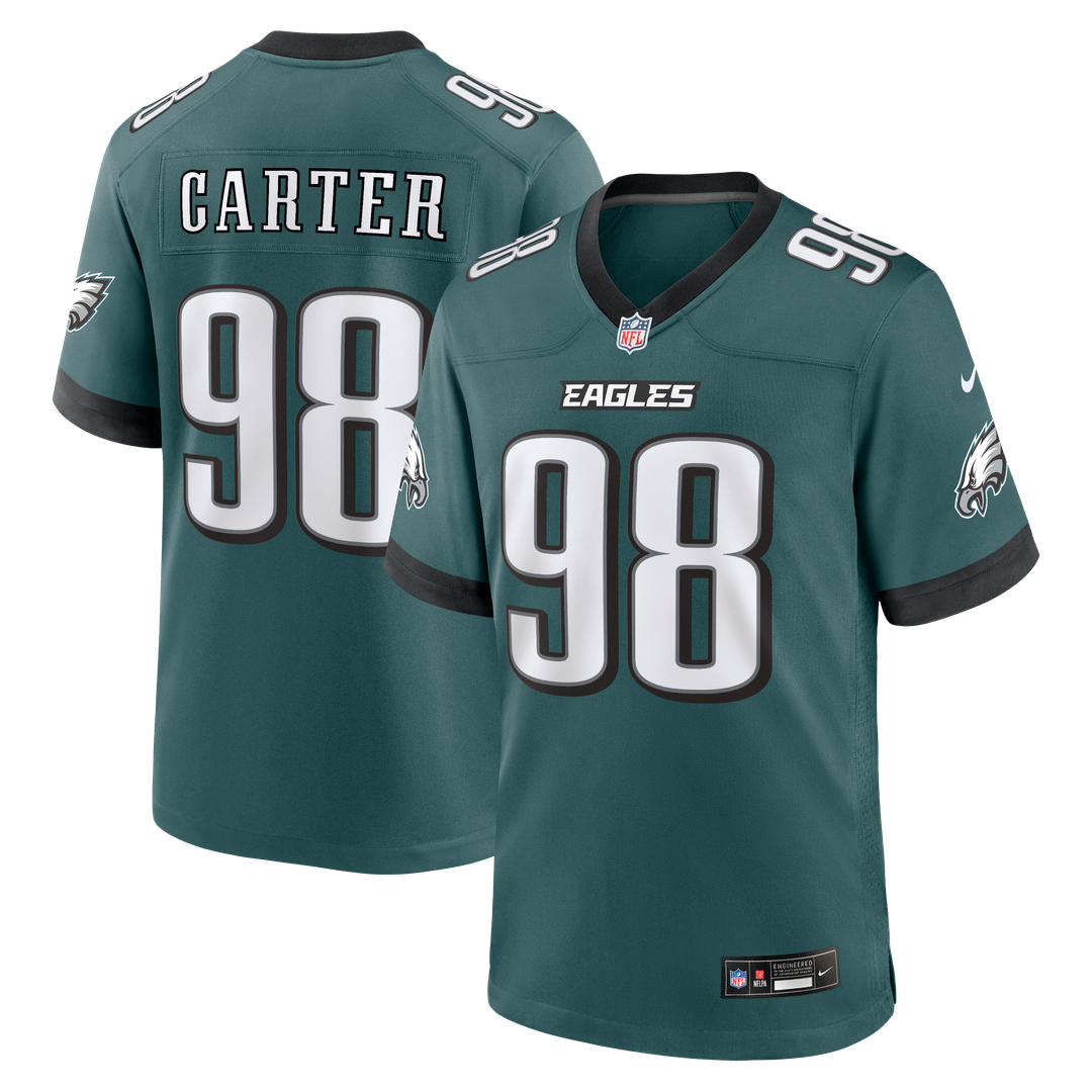 Philadelphia Eagles Jalen Carter White Game Jersey | NFL Football Jersey