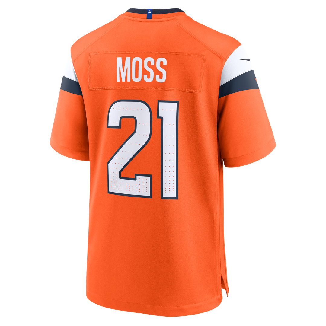 Denver Broncos Riley Moss Orange Team Game Jersey | NFL Football Jersey