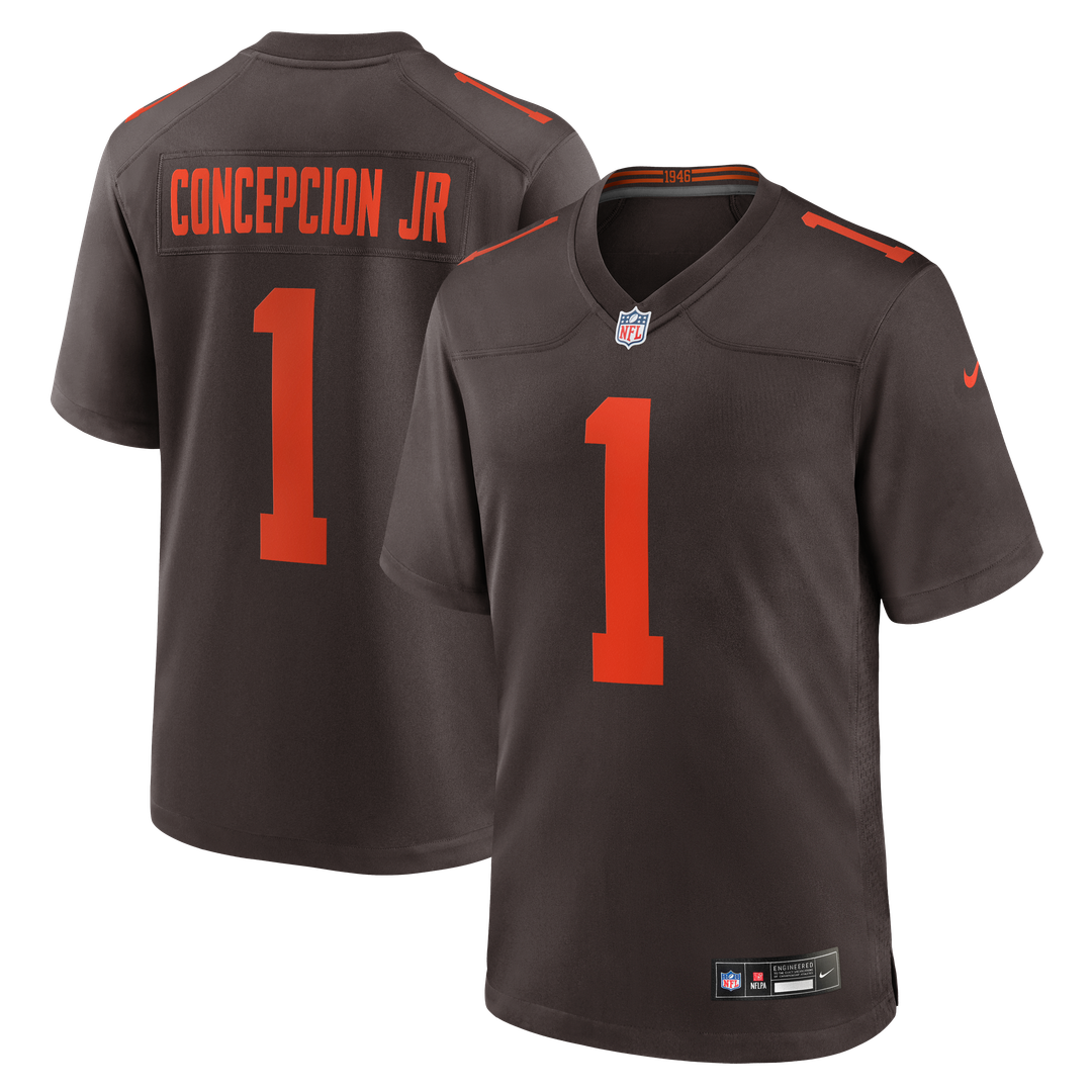 Cleveland Browns KC Concepcion Jr. White Game Jersey | NFL Football Jersey