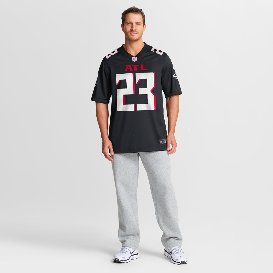 Atlanta Falcons DeMarcco Hellams Black Team Game Jersey | NFL Football Jersey