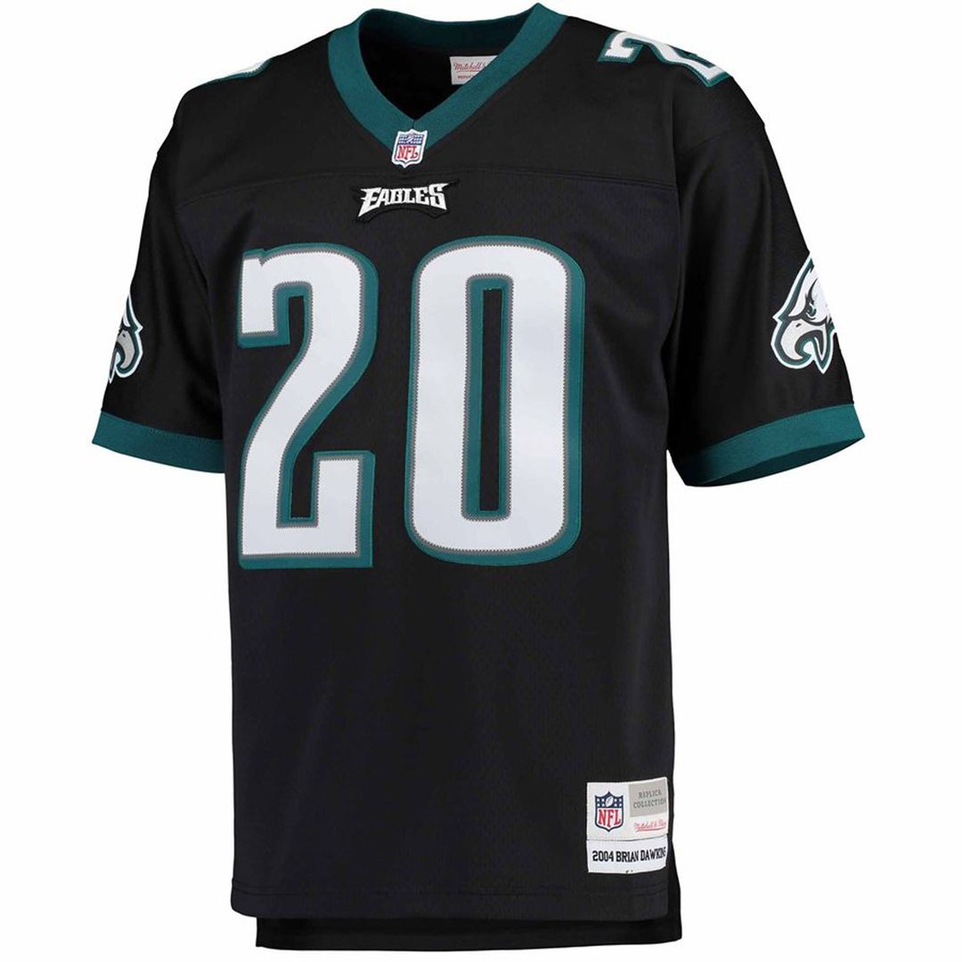 Philadelphia Eagles Brian Dawkins Black Big & Tall 2004 Retired Player Replica Jersey | NFL Football Jersey