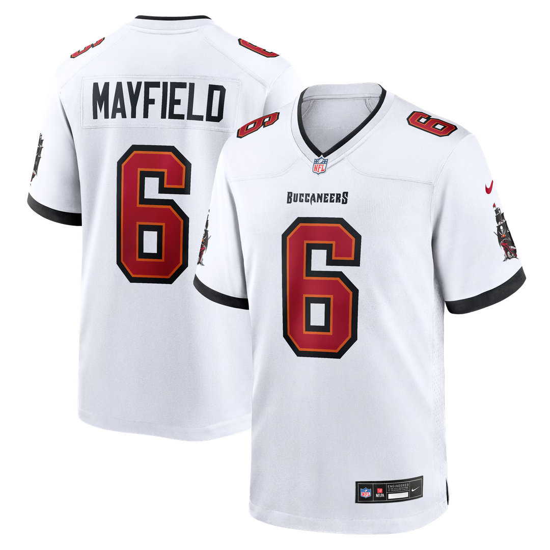 Tampa Bay Buccaneers Baker Mayfield Orange Throwback Game Jersey | NFL Football Jersey