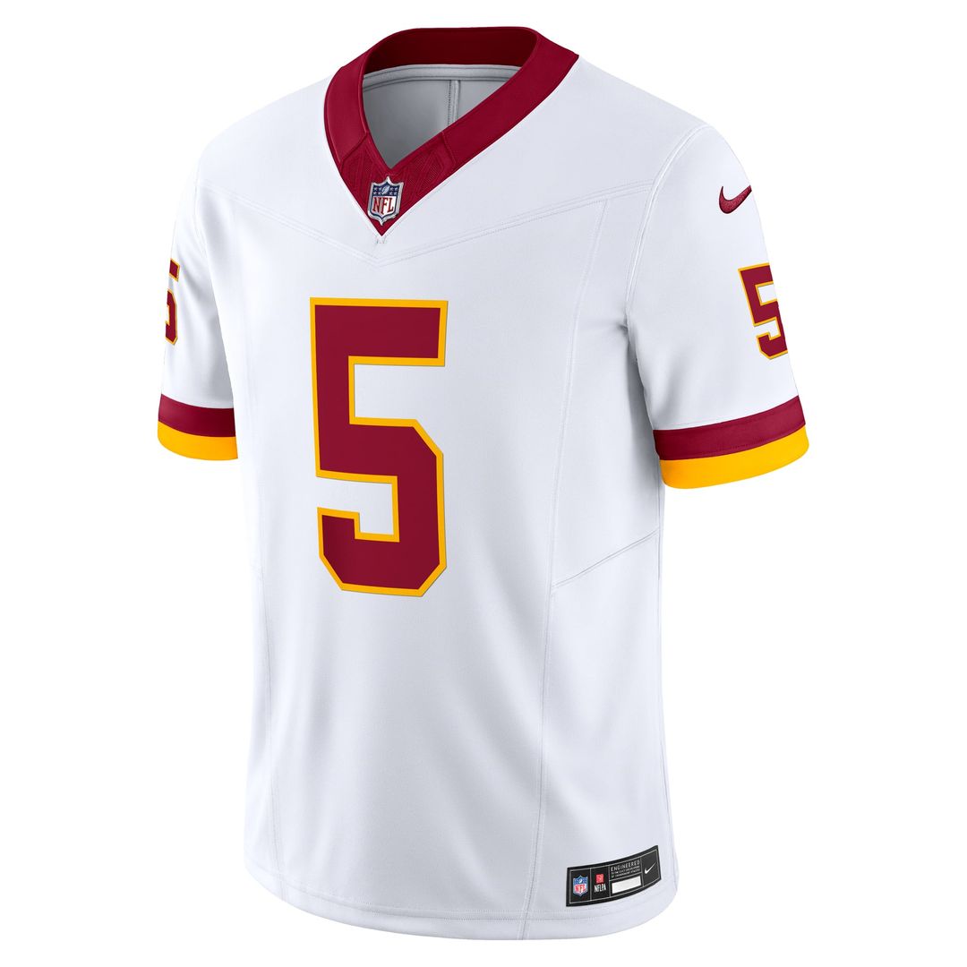 Washington Commanders Jayden Daniels White Vapor F.U.S.E. Limited Super Bowl Era Jersey | NFL Football Jersey