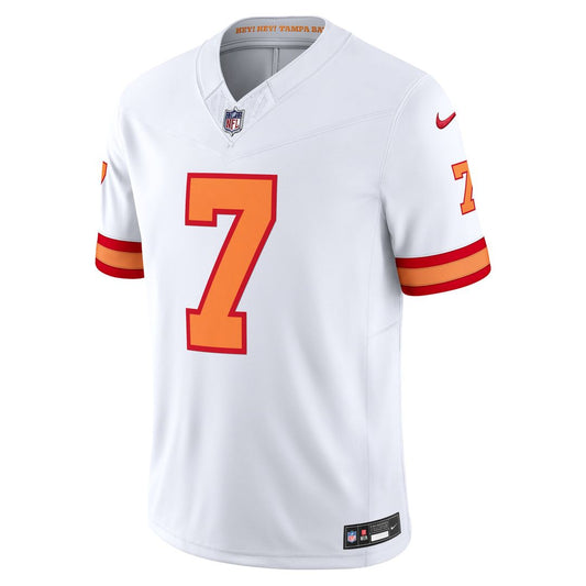 '76 Tampa Bay Buccaneers Bucky Irving White Vapor F.U.S.E. Player Limited Jersey | NFL Football Jersey