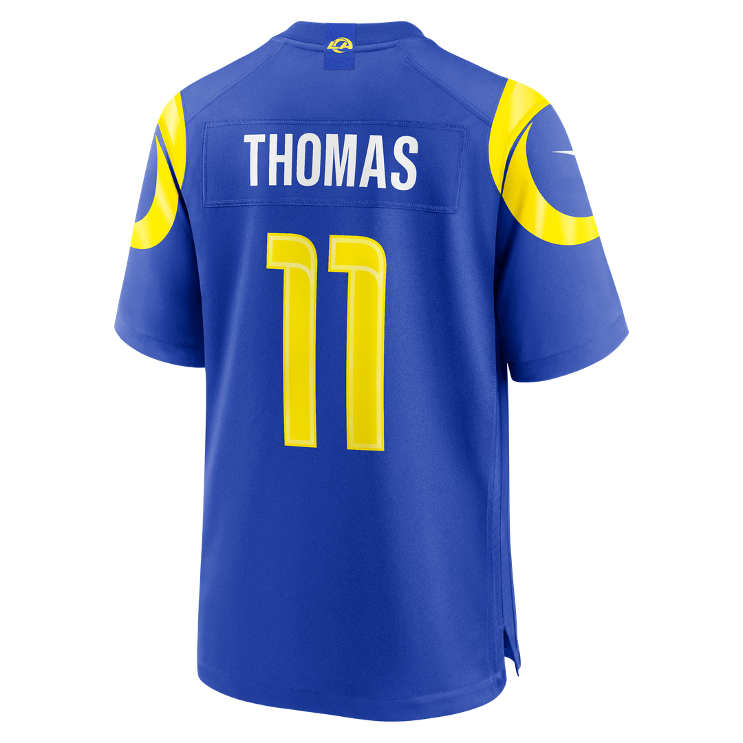 Los Angeles Rams Keir Thomas Royal Team Game Jersey | NFL Football Jersey