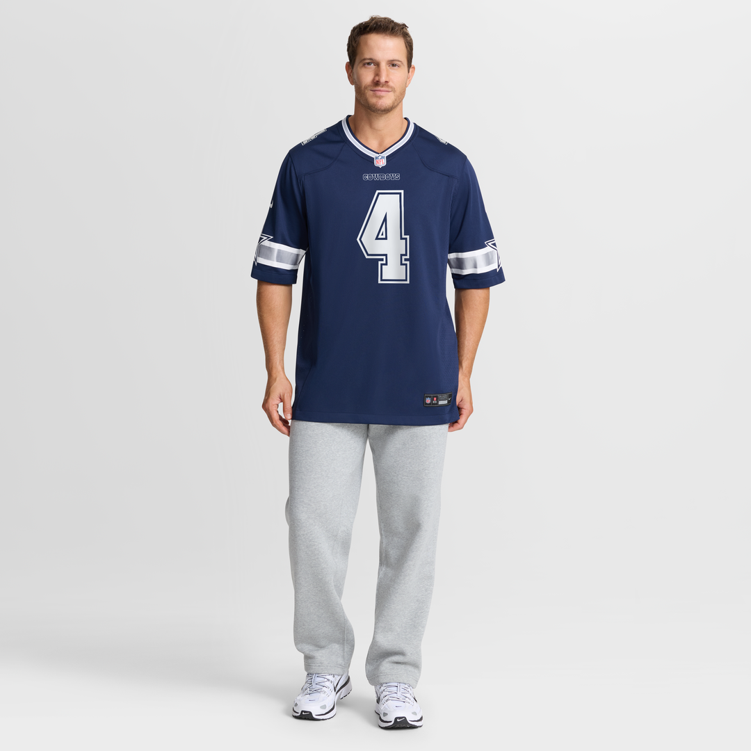 Dallas Cowboys Dak Prescott Navy Game Team Jersey | NFL Football Jersey