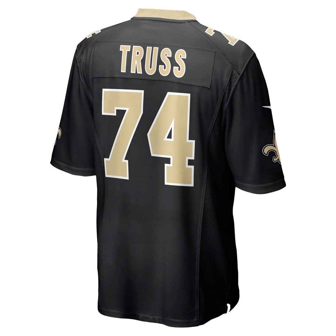 New Orleans Saints Xavier Truss Black Team Game Jersey | NFL Football Jersey