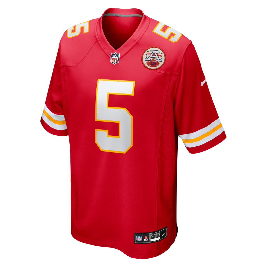 Kansas City Chiefs Mansoor Delane Red Team Game Jersey | NFL Football Jersey
