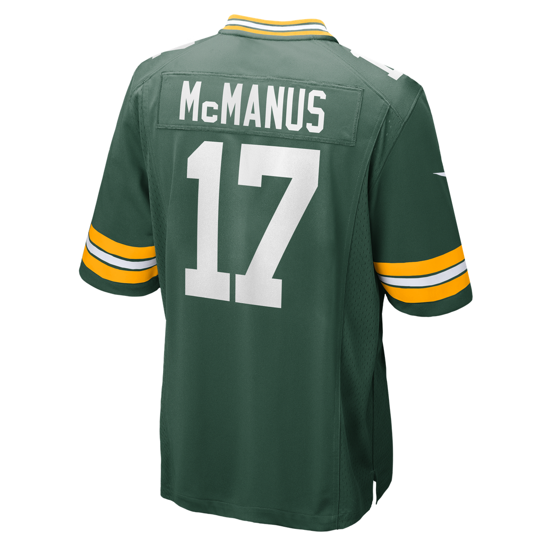 Green Bay Packers Brandon McManus Green Team Game Jersey | NFL Football Jersey