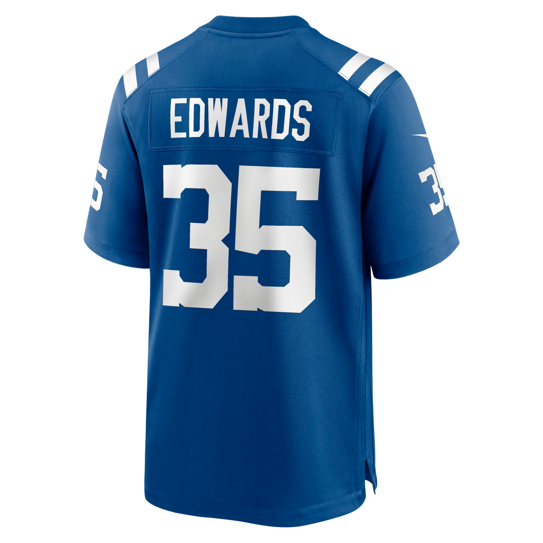 Indianapolis Colts Johnathan Edwards Royal Team Game Jersey | NFL Football Jersey
