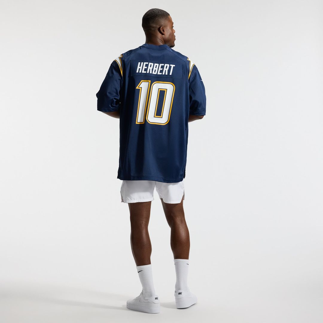 Los Angeles Chargers Justin Herbert Powder Blue Player Game Jersey | NFL Football Jersey