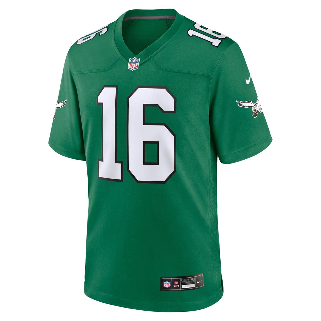 Philadelphia Eagles Tanner McKee Kelly Green Alternate Game Jersey | NFL Football Jersey