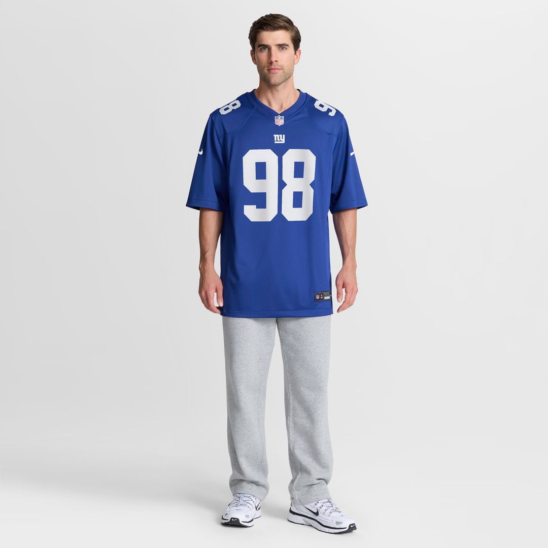 New York Giants D.J. Reader Royal Game Jersey | NFL Football Jersey