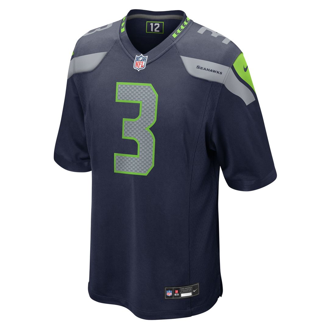 Seattle Seahawks Nick Emmanwori College Navy Team Game Jersey | NFL Football Jersey