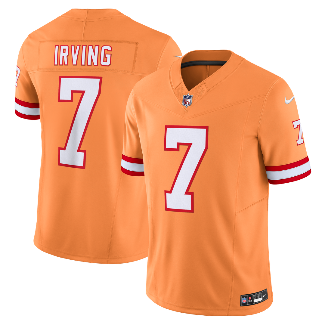 '76 Tampa Bay Buccaneers Bucky Irving White Vapor F.U.S.E. Player Limited Jersey | NFL Football Jersey