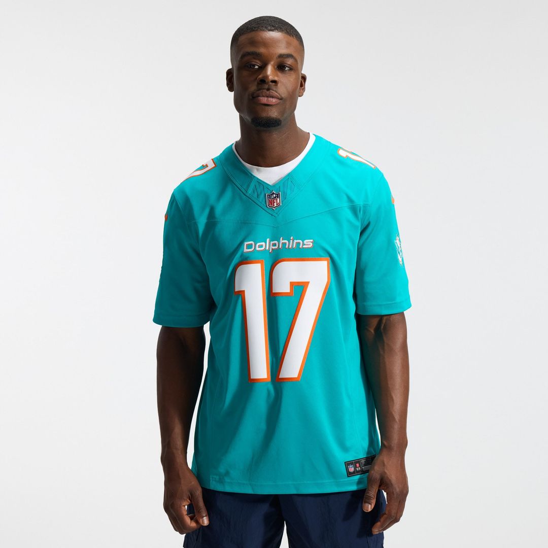 Miami Dolphins Jaylen Waddle Aqua Team Vapor F.U.S.E. Stitched Limited Jersey | NFL Football Jersey